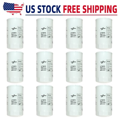 12 x   Fits/For Fleetguard LF16015 Oil Filter Cellulose SpinOn