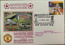MANCHESTER UNITED V BRADFORD CITY 1999 FIRST DAY COVER
