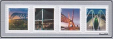 Scott #5808-11 Bridges Presorted First Class (Coil Strip of 4) 2023 Mint NH