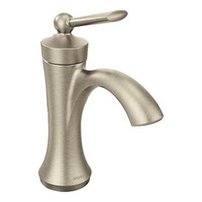 MOEN Wynford 4500BN Single Hole Single-Handle High-Arc Bathroom Faucet in
