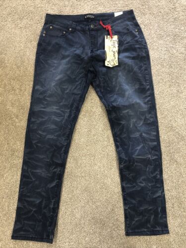 New ~ Toxic Jeans Denim Women’s 16 Tapered 35” (W) x 29.5” (I) Blue