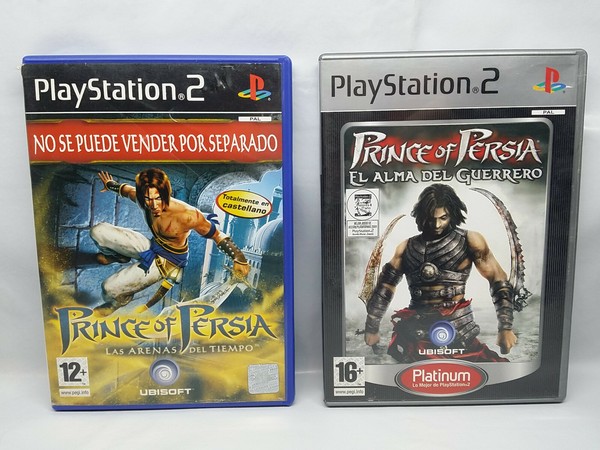 PRINCE OF PERSIA LAS ARENAS DEL TIEMPO + EL ALMA GUERRERO PAL PS2 - LOTE TIEMPO