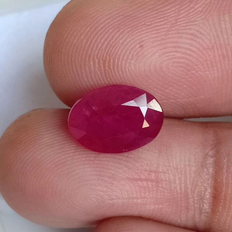2.80 Ct Natural Ruby Oval Cut Loose Gemstone Jewelry - Image 3 of 4