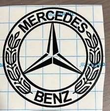 Mercedes Benz die cut vinyl decal sticker wall window 22" car auto