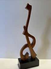 Albert Garrett Sculpture Wood Carving Abstract Cubist Cubism Modernism 1950’s