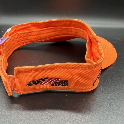 NASCAR Tony Stewart #20 Visor Hat Cap Orange Adj Flames Ladies Winning Ci Racing - Picture 3 of 6