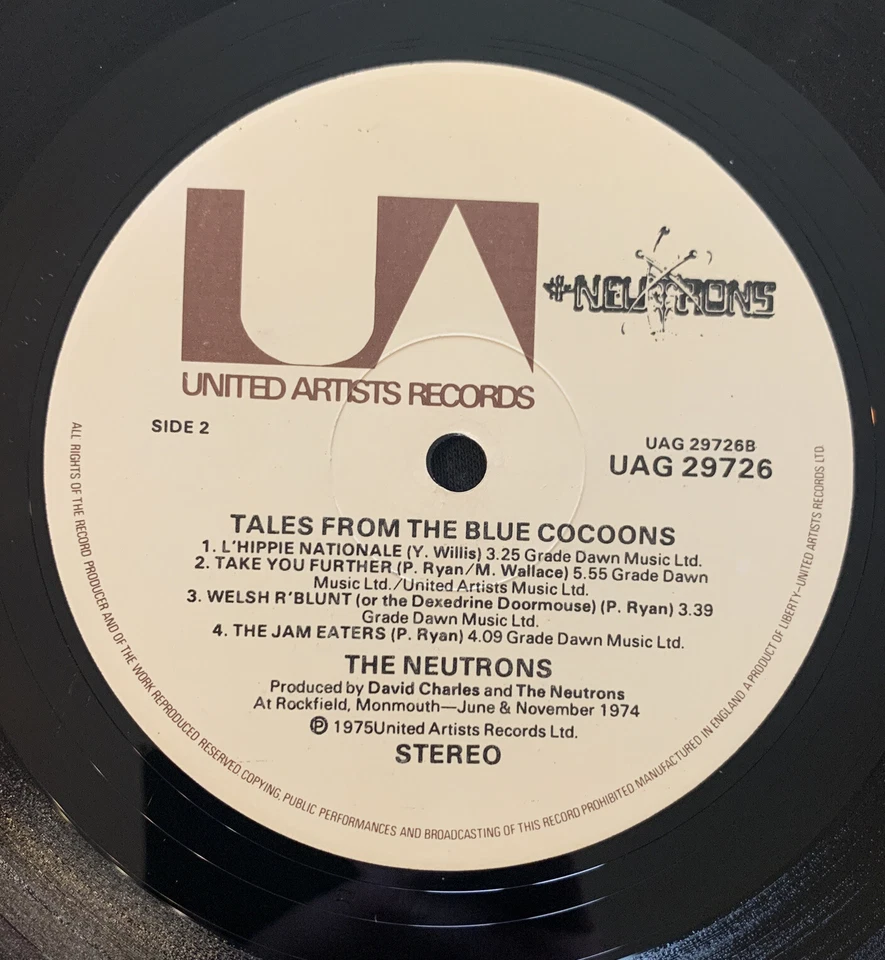 The Neutrons Tales From The Blue Cocoons LP Prog Rock Record Vinyl A2-B1 Pecko - Image 4 of 4