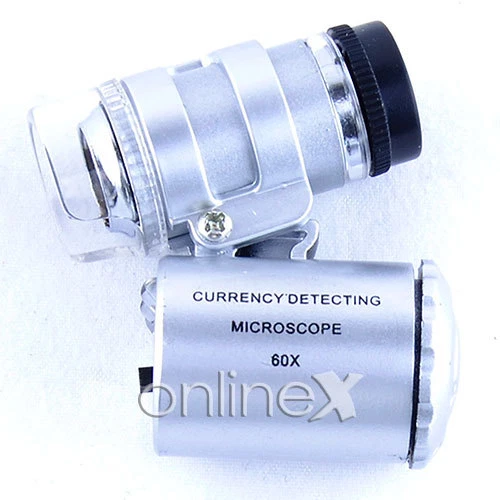 Lupa Led 60x Para Monedas Color Plata Funda a1041 eBay