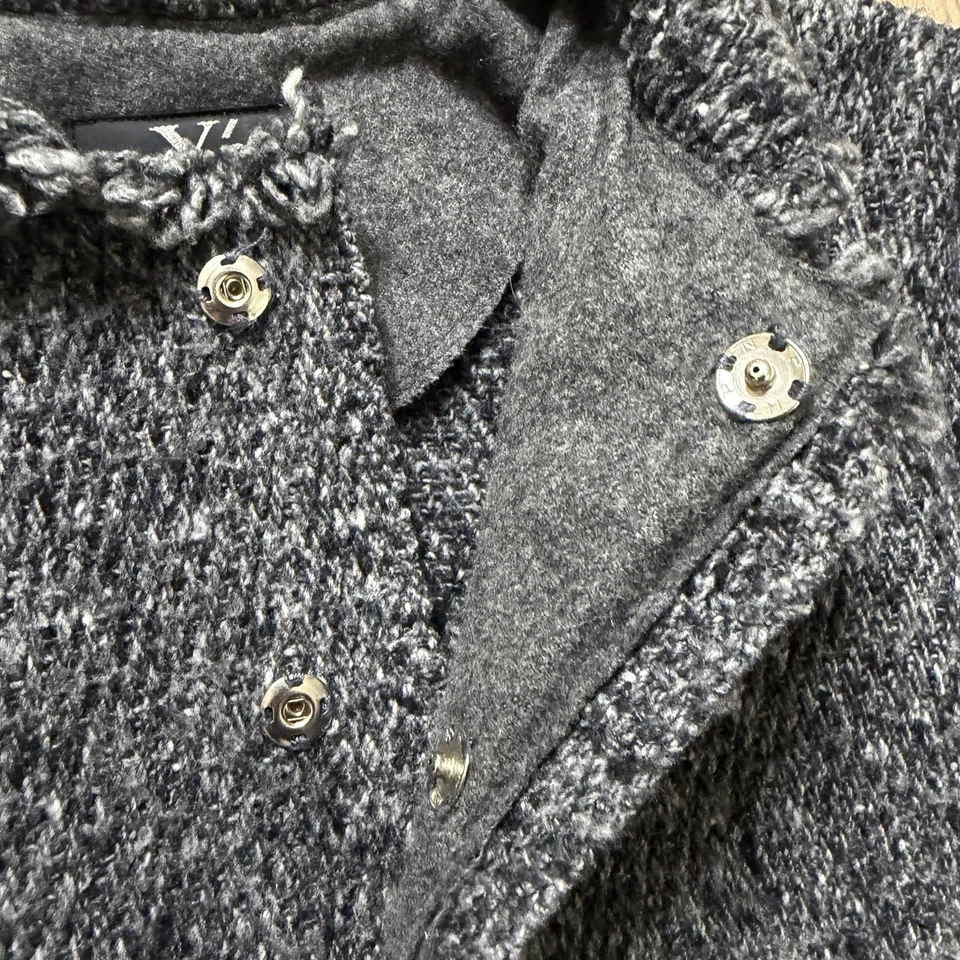 Chaqueta con botones Y’s Yohji Yamamoto oculta a presión de lana mezcla polar para hombre 3 grandes Foto 3 de 4