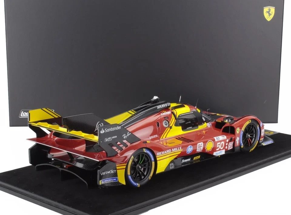 Ferrari 499P AF Corse #50 Le Mans 2024 Winner w/ Display Case 1/12 Looksmart - Image 3 of 4