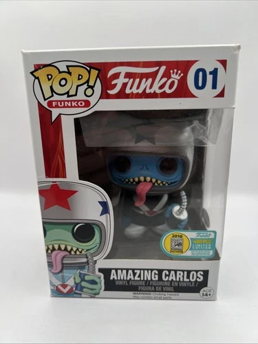 Funko POP! AMAZING CARLOS #01 (Black Suit) Spastik Plastik 2016 SDCC LE 480 pcs
