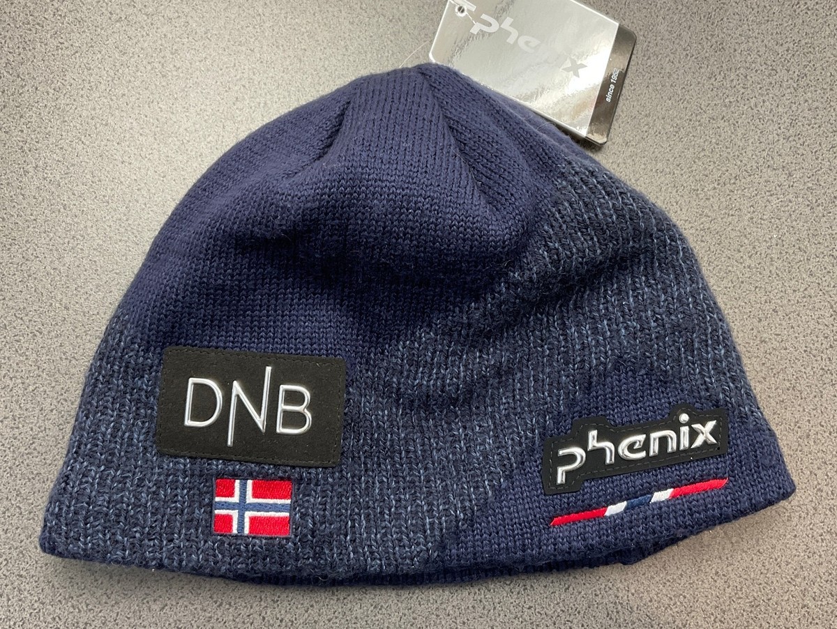 Phenix Norway Alpine Ski Team Beanie Hat DNB Logo Navy Blue Men's
