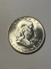 1948-D Denver Franklin Half Dollar US 50c Silver Coin, Looks FBL