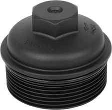 X AUTOHAUX Black Oil Filter Cap Cover 12605565 Replacement for Buick for... 