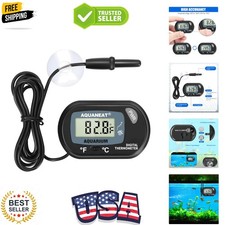 Aquarium Thermometer, Fish Tank Thermometer, Digital Temperature , with Large...