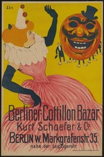 🕺 Póster Berline Cotillon Bazar - Estilo Vintage (1894) - 12x18” - Premium