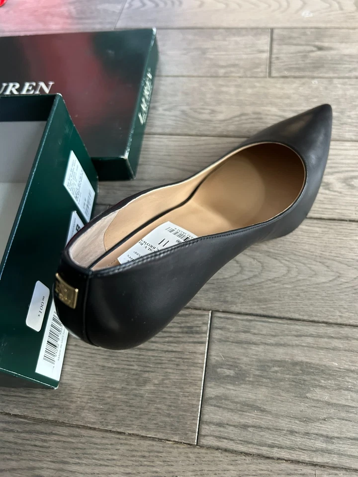 Vestido Lauren by Ralph Lauren Lanette Cuero Pump (Talla 11B) Foto 3 de 4