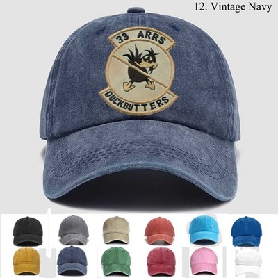 Customized Embroidered Hat 33rd Air Rescue Recovery Squadron Duck Butters, Gift