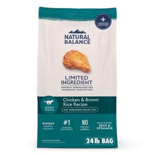 Natural Balance Limited Ingredient Adult Dry Dog Food with Healthy Grains, 24 Lb