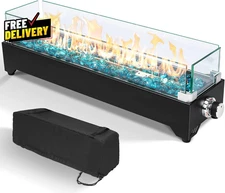 28" Table Top Propane Fire Pit 45,000 BTU Tabletop Gas Fire Pit Tabletop Fir....