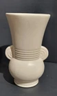 Vintage Brush McCoy Pottery Vase 527 Art Deco  Matte White