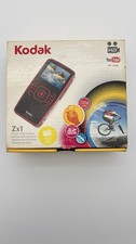 Kodak Zx1 HD Pocket Video Camera Yellow Tested Turns On W/ Accessories Box