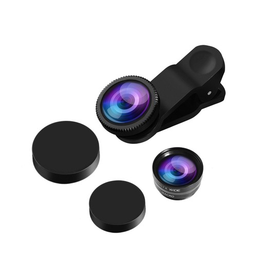 Wide Angle Lens Fisheye Lens Phone Lenses Cell Phone Camera Lens Kit - 第 1/12 張圖片