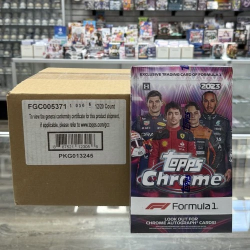 2023 Topps Chrome F1 Hobby CASE 12 Boxes Factory Sealed PIASTRI Rookie Year