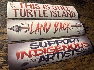 Native American  - Vinyl Bumper Sticker 3 Pack (2.83 x11 ) - Indigenous Cherokee