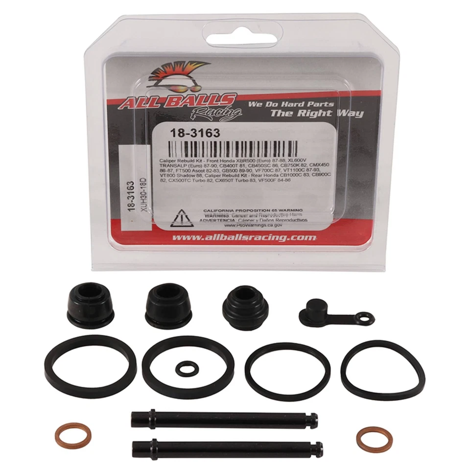 All Balls Front Caliper Rebuild Kit 18-3163 For Honda CB 450 SC 86 Foto 3 de 4