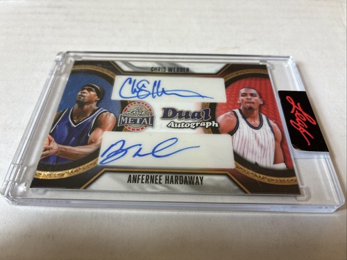 2026 LEAF PRESIDENTS DAY CHRIS WEBBER ANFERNEE HARDAWAY DUAL AUTO AUTOGRAPH 1/1