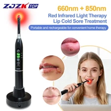 Infrared Oral Care Red Light Therapy Lip Herpes Canker Sore Treatment PainRelief