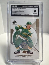 Kirill Kaprizov Limited Gold Auto SP 2024-25 SP Authentic Hockey Wild CGC 9