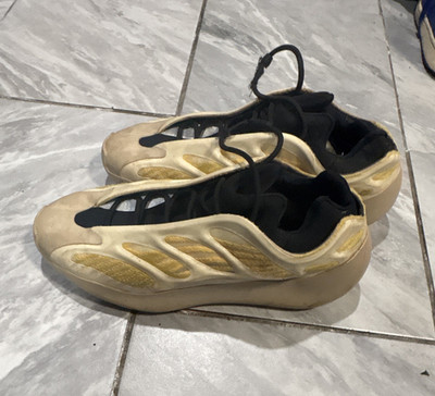 adidas Yeezy 700 V3 Safflower Synthetic Lace-Up Sneaker Yellow/Black/Beige
