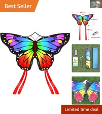Colorful Rainbow Butterfly Kite for All Ages - Ultimate Flying Experience
