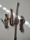 Great Lot Of Multicolored Dial Seiko Women's Wind Up Watches; Working