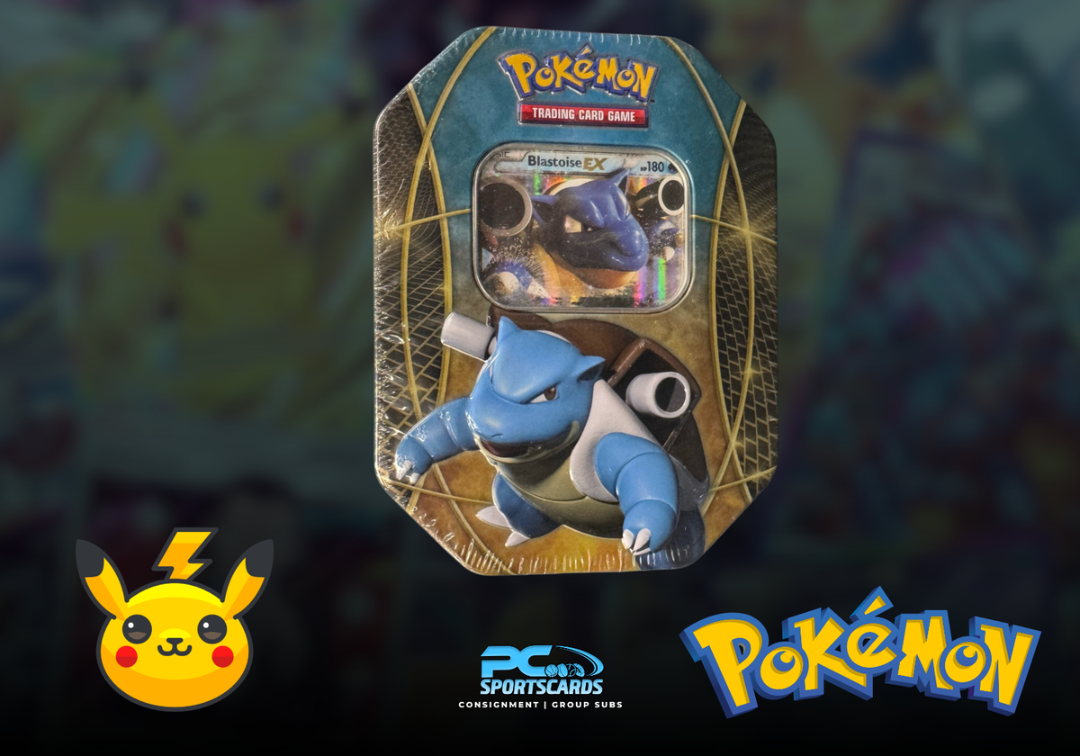 2015 Pokémon TCG Blastoise EX Hoenn Power Tin Factory Sealed RY3