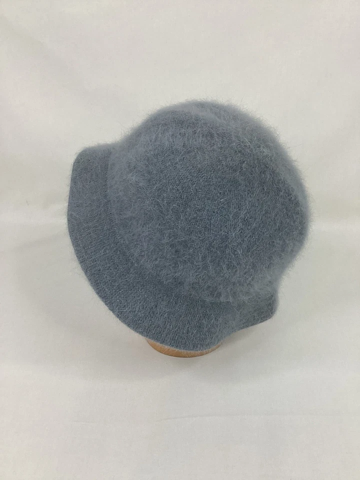 Sombrero de cubo de la Asociación de Polo de Estados Unidos azul ANGORA para mujer O/S OSFM USADO EN EXCELENTE ESTADO Foto 2 de 4