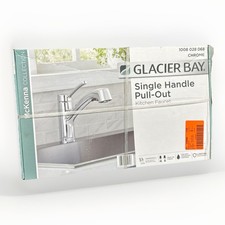 Glacier Bay McKenna Pull Out Single Handle Sprayer Kitchen Faucet in Chrome
