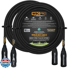 2 Units - 100 Foot - WBC-PRO-Quad Ultra-Silent Ultra-Flexible Balanced Star-Q