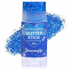 Blue Glitter Stick Face Body Glitter Waterproof Sequins Festival Concert