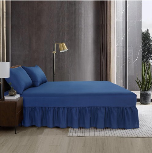 Luxury Extra Deep Fitted Valance Sheet 100% Pollycotton Single Double King Sizes - Picture 104 of 191