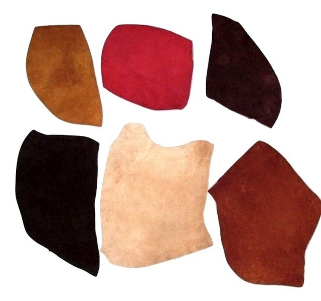 6 Pieces of Premium Suede Buffalo Leather Hides Bison eBay