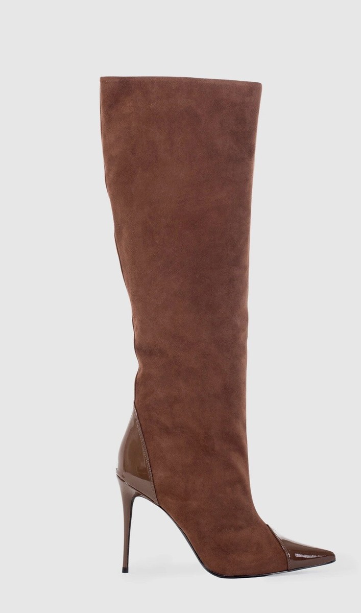 BLACK SUEDE STUDIO Emerson Heeled Boot 👢 Size 39 $538