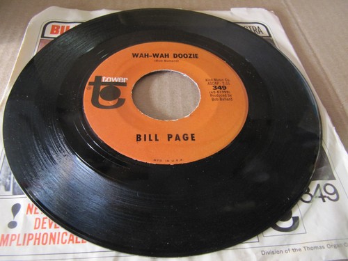 Bill Page – Sunday Will Never Be The Same / Wah-Wah Doozie 45 Rare Sleeve - Picture 4 of 4