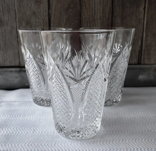 Set of Three Vintage Waterford Crystal Dunmore 5 oz. Tumblers