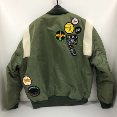 Stussy Alpha Fragment 25Th Anniversary Custom Ma-1 Flight Stussy Alpha Fragment 25Th Anniversary Custom Ma-1 Flight