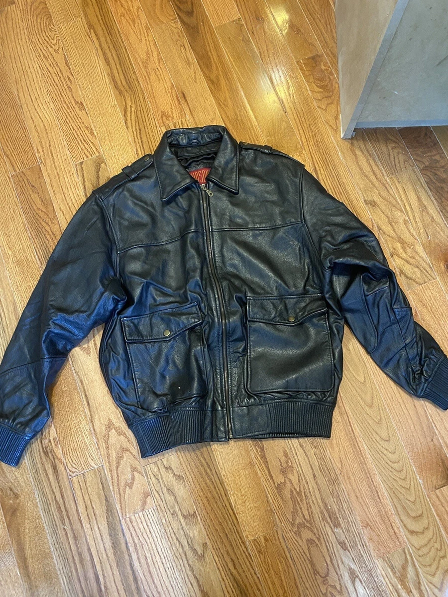 Hudson leather bomber jacket store