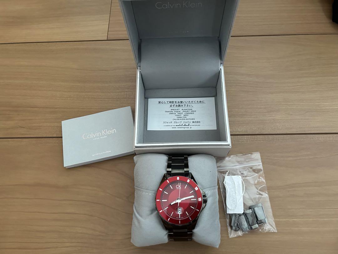Calvin Klein Play Czerwony/Stal 45 Mm | eBay