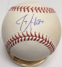 Autographed Jerry Sands Rawlings Official Major League Baseball PSA/DNA Hologram